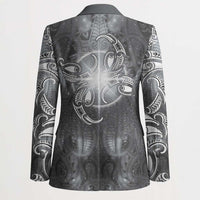 New Zealand Matariki Ururangi Blazer Maori Moko Grey Galaxy LT05 - Polynesian Pride