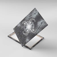 New Zealand Matariki Ururangi Canvas Wall Art Maori Moko Grey Galaxy