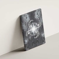 New Zealand Matariki Ururangi Canvas Wall Art Maori Moko Grey Galaxy