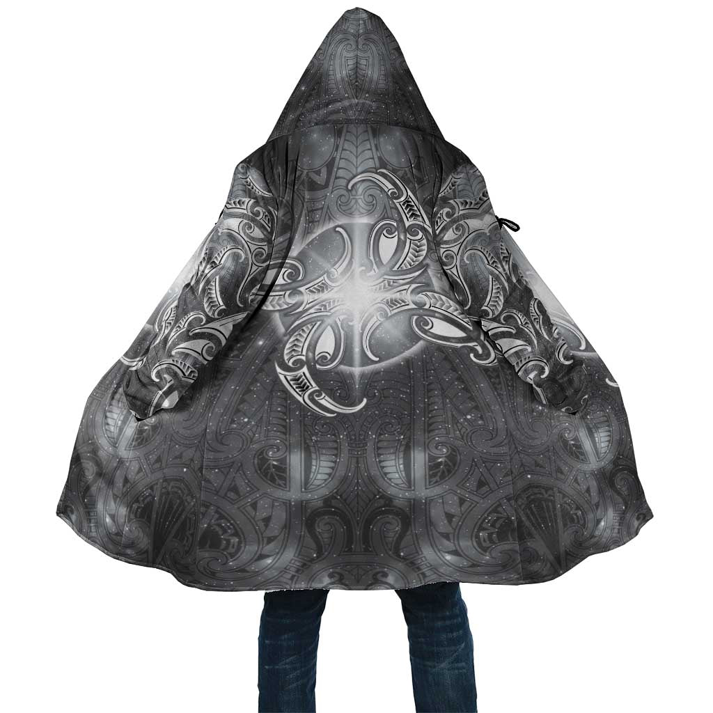 New Zealand Matariki Ururangi Cloak Maori Moko Grey Galaxy LT05 Unisex Grey - Polynesian Pride
