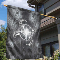 New Zealand Matariki Ururangi Garden Flag Maori Moko Grey Galaxy LT05 - Polynesian Pride