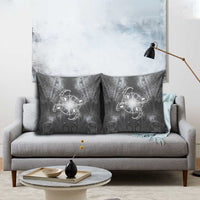 New Zealand Matariki Ururangi Pillow Cover Maori Moko Grey Galaxy