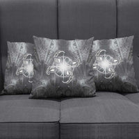 New Zealand Matariki Ururangi Pillow Cover Maori Moko Grey Galaxy