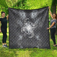 New Zealand Matariki Ururangi Quilt Maori Moko Grey Galaxy