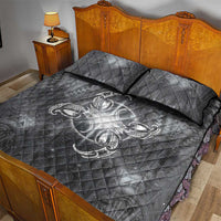 New Zealand Matariki Ururangi Quilt Bed Set Maori Moko Grey Galaxy LT05 - Polynesian Pride
