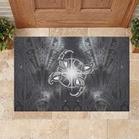 New Zealand Matariki Ururangi Rubber Doormat Maori Moko Grey Galaxy LT05 Grey - Polynesian Pride