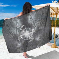 New Zealand Matariki Ururangi Sarong Maori Moko Grey Galaxy LT05 One Size 44 x 66 inches Grey - Polynesian Pride