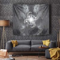 New Zealand Matariki Ururangi Tapestry Maori Moko Grey Galaxy LT05 Grey - Polynesian Pride