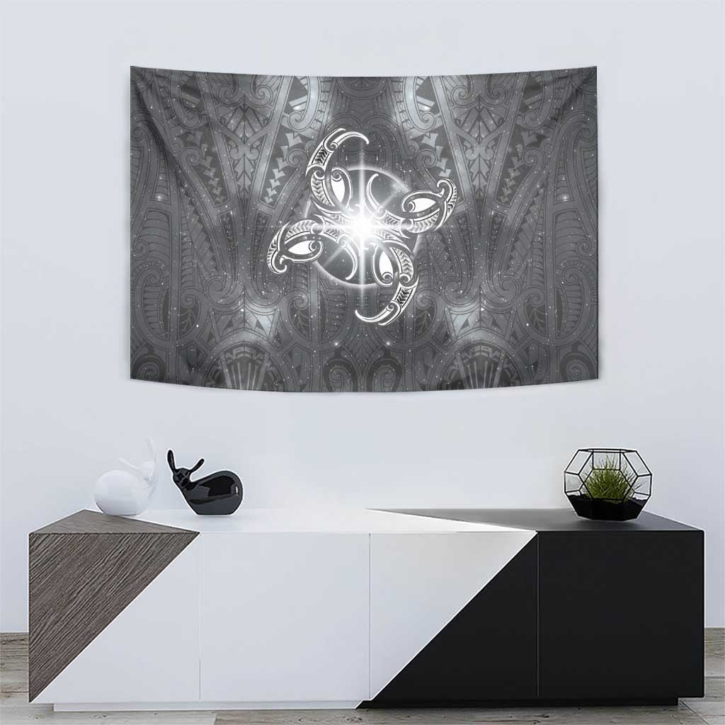 New Zealand Matariki Ururangi Tapestry Maori Moko Grey Galaxy LT05 - Polynesian Pride