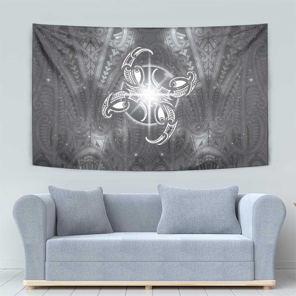 New Zealand Matariki Ururangi Tapestry Maori Moko Grey Galaxy LT05 - Polynesian Pride