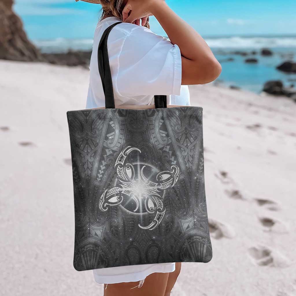 New Zealand Matariki Ururangi Tote Bag Maori Moko Grey Galaxy LT05 - Polynesian Pride