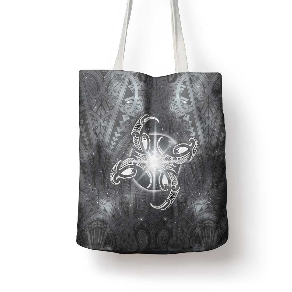 New Zealand Matariki Ururangi Tote Bag Maori Moko Grey Galaxy LT05 - Polynesian Pride
