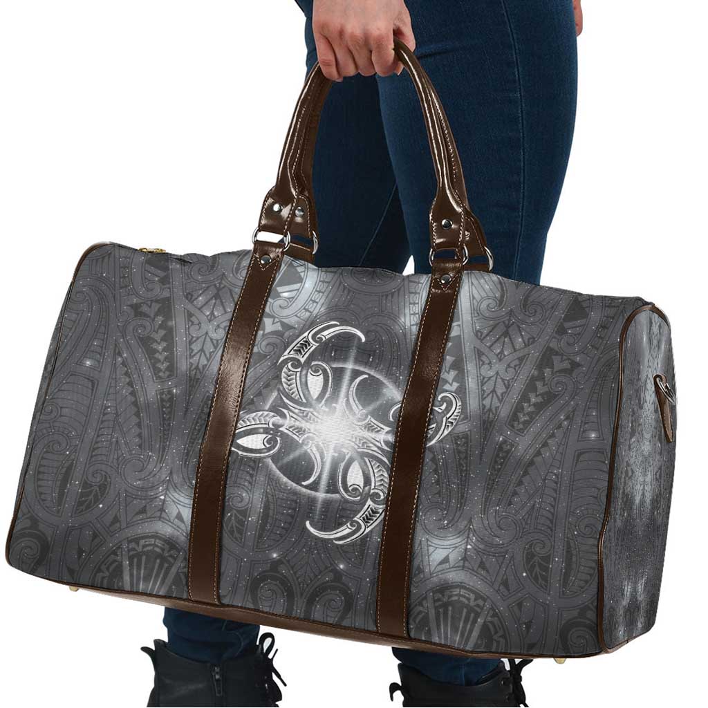New Zealand Matariki Ururangi Travel Bag Maori Moko Grey Galaxy LT05 - Polynesian Pride