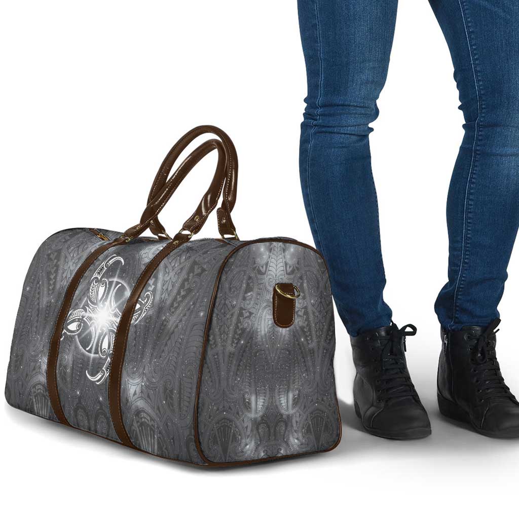 New Zealand Matariki Ururangi Travel Bag Maori Moko Grey Galaxy LT05 - Polynesian Pride