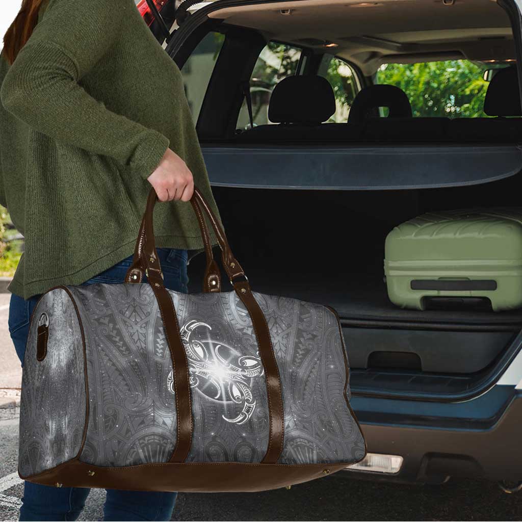 New Zealand Matariki Ururangi Travel Bag Maori Moko Grey Galaxy LT05 - Polynesian Pride