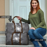New Zealand Matariki Ururangi Travel Bag Maori Moko Grey Galaxy LT05 - Polynesian Pride