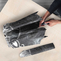 New Zealand Matariki Ururangi Umbrella Maori Moko Grey Galaxy LT05 - Polynesian Pride