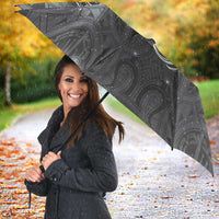 New Zealand Matariki Ururangi Umbrella Maori Moko Grey Galaxy LT05 - Polynesian Pride