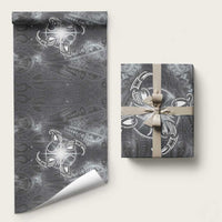 New Zealand Matariki Ururangi Wrapping Paper Maori Moko Grey Galaxy