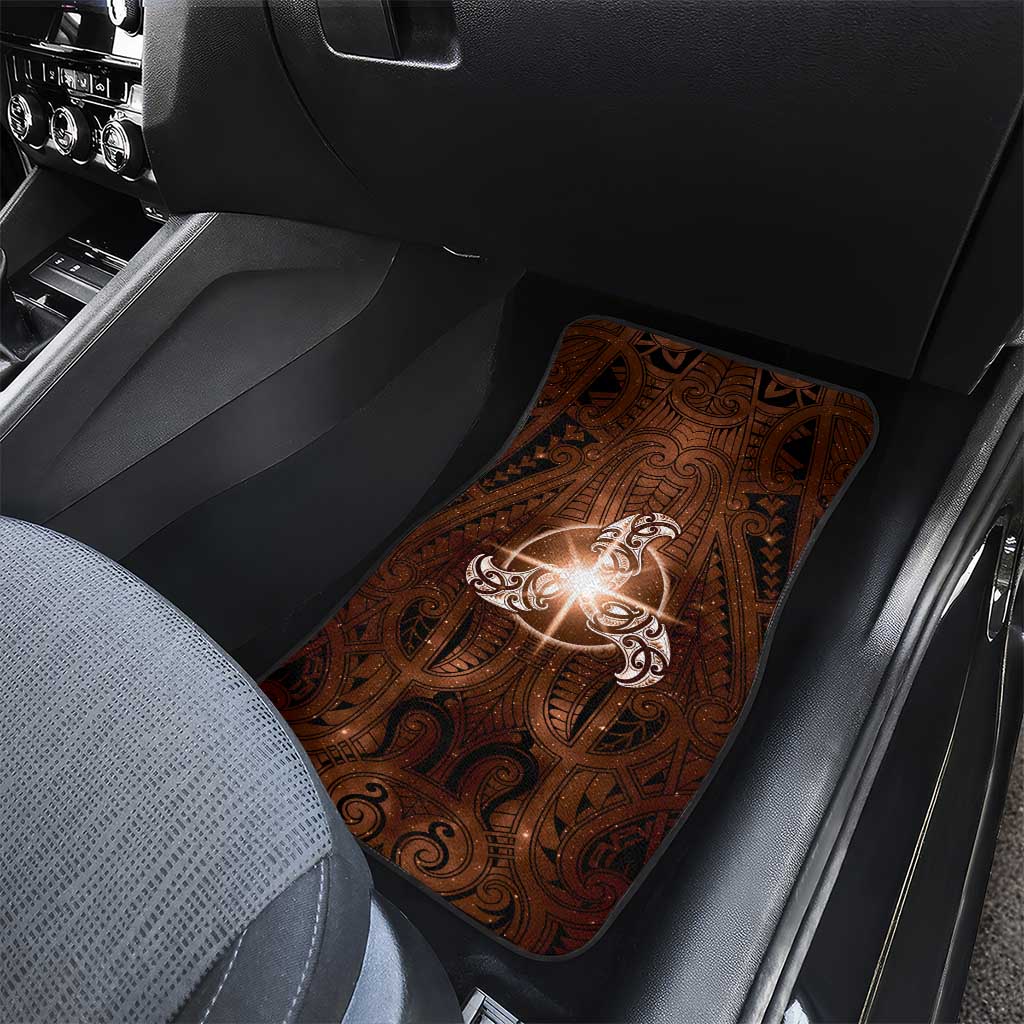 New Zealand Matariki Tupuanuku Car Mats Maori Moko Brown Galaxy LT05 - Polynesian Pride