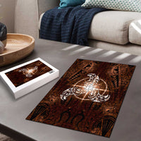 New Zealand Matariki Tupuanuku Puzzle Maori Moko Brown Galaxy LT05 - Polynesian Pride