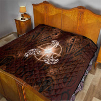 New Zealand Matariki Tupuanuku Quilt Maori Moko Brown Galaxy LT05 - Polynesian Pride