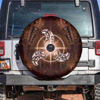 New Zealand Matariki Tupuanuku Spare Tire Cover Maori Moko Brown Galaxy