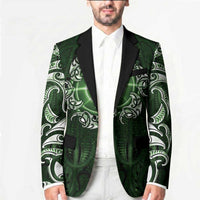 New Zealand Matariki Tupuarangi Blazer Maori Moko Green Galaxy LT05 - Polynesian Pride
