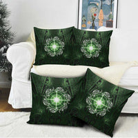 New Zealand Matariki Tupuarangi Pillow Cover Maori Moko Green Galaxy LT05 - Polynesian Pride