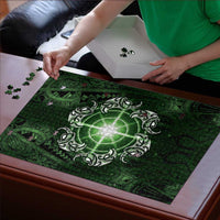New Zealand Matariki Tupuarangi Puzzle Maori Moko Green Galaxy LT05 - Polynesian Pride