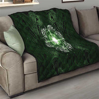 New Zealand Matariki Tupuarangi Quilt Maori Moko Green Galaxy LT05 - Polynesian Pride