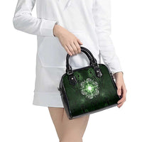 New Zealand Matariki Tupuarangi Shoulder Handbag Maori Moko Green Galaxy