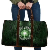New Zealand Matariki Tupuarangi Travel Bag Maori Moko Green Galaxy