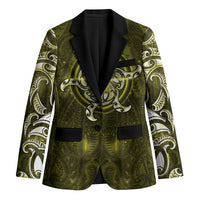 New Zealand Matariki Hiwaiterangi Blazer Maori Moko Yellow Galaxy