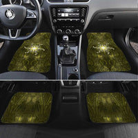 New Zealand Matariki Hiwaiterangi Car Mats Maori Moko Yellow Galaxy LT05 Set 4pcs Yellow - Polynesian Pride