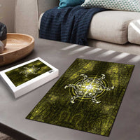 New Zealand Matariki Hiwaiterangi Puzzle Maori Moko Yellow Galaxy