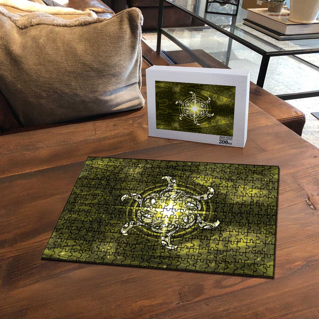 New Zealand Matariki Hiwaiterangi Puzzle Maori Moko Yellow Galaxy