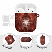 New Zealand Matariki Pohutukawa AirPods Case Maori Moko Red Galaxy