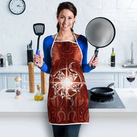 New Zealand Matariki Pohutukawa Apron Maori Moko Red Galaxy LT05 - Polynesian Pride