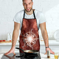 New Zealand Matariki Pohutukawa Apron Maori Moko Red Galaxy LT05 - Polynesian Pride
