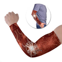 New Zealand Matariki Pohutukawa Arm Sleeves Maori Moko Red Galaxy