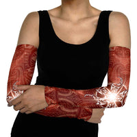 New Zealand Matariki Pohutukawa Arm Sleeves Maori Moko Red Galaxy
