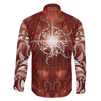 New Zealand Matariki Pohutukawa Family Matching Short Sleeve Bodycon Dress and Hawaiian Shirt Maori Moko Red Galaxy