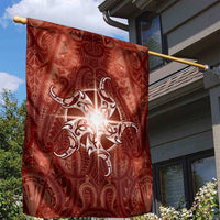 New Zealand Matariki Pohutukawa Garden Flag Maori Moko Red Galaxy LT05 - Polynesian Pride
