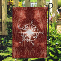 New Zealand Matariki Pohutukawa Garden Flag Maori Moko Red Galaxy LT05 Garden Flag Red - Polynesian Pride