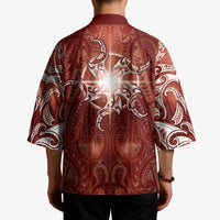 New Zealand Matariki Pohutukawa Kimono Maori Moko Red Galaxy LT05 - Polynesian Pride