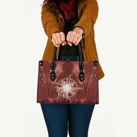 New Zealand Matariki Pohutukawa Leather Bag Maori Moko Red Galaxy LT05 - Polynesian Pride