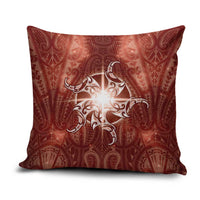 New Zealand Matariki Pohutukawa Pillow Cover Maori Moko Red Galaxy LT05 Red - Polynesian Pride