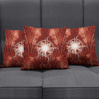 New Zealand Matariki Pohutukawa Pillow Cover Maori Moko Red Galaxy LT05 - Polynesian Pride