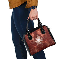 New Zealand Matariki Pohutukawa Shoulder Handbag Maori Moko Red Galaxy LT05 - Polynesian Pride